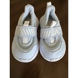 Under Armour Toddler Shoes 5K Light Blue Strap Sneakers Slip On Kids